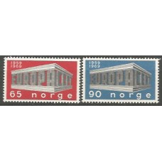 Tema Europa 1969 Noruega Yvert 538/9 ** Mnh