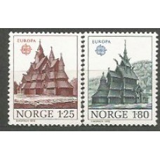 Tema Europa 1978 Noruega Yvert 725/6 ** Mnh