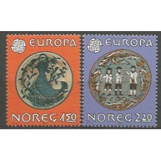 Tema Europa 1981 Noruega Yvert 792/3 ** Mnh