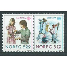 Tema Europa 1989 Noruega Yvert 976/7 ** Mnh