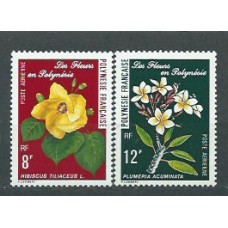 Polinesia - Aereo Yvert 126/7 ** Mnh Flores