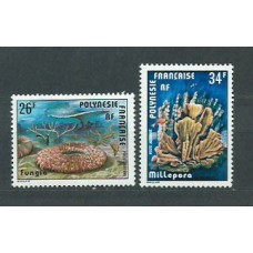 Polinesia - Aereo Yvert 138/9 ** Mnh Corales