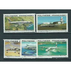 Polinesia - Aereo Yvert 148/52 ** Mnh Aviones