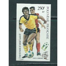 Polinesia - Aereo Yvert 168 sin dentar ** Mnh Deportes. Fútbol