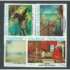 Polinesia - Aereo Yvert 178/81 ** Mnh Pinturas