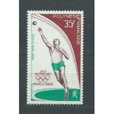 Polinesia - Aereo Yvert 26 ** Mnh Deportes. Olimpiadas de Mexico