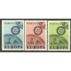 Tema Europa 1967 Portugal Yvert 1007/9 ** Mnh
