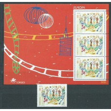 Tema Europa 1998 Portugal Yvert 2243+H.142 ** Mnh