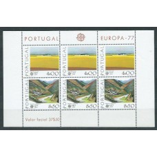 Tema Europa 1977 Portugal Yvert Hoja 20 ** Mnh