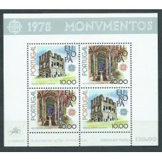 Tema Europa 1978 Portugal Yvert Hoja 23 ** Mnh