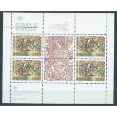 Tema Europa 1982 Portugal Yvert Hoja 36 ** Mnh