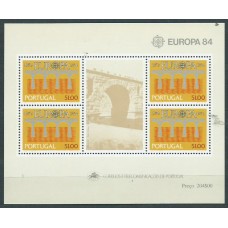 Tema Europa 1984 Portugal Yvert Hoja 44 ** Mnh