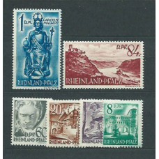 Rhin-Palatinado - Correo Yvert 24/29 ** Mnh