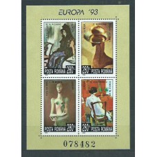 Tema Europa 1993 Rumania Yvert Hoja 228 ** Mnh