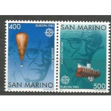 Tema Europa 1983 San Marino Yvert 1074/5 ** Mnh