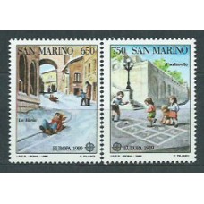 Tema Europa 1989 San Marino Yvert 1204/5 ** Mnh