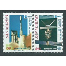 Tema Europa 1991 San Marino Yvert 1264/5 ** Mnh