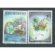 Tema Europa 1992 San Marino Yvert 1301/2 ** Mnh