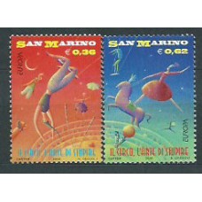 Tema Europa 2002 San Marino Yvert 1805/6 ** Mnh