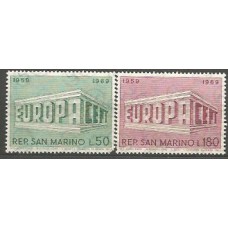 Tema Europa 1969 San Marino Yvert 732/3 ** Mnh