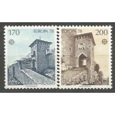 Tema Europa 1978 San Marino Yvert 955/6 ** Mnh