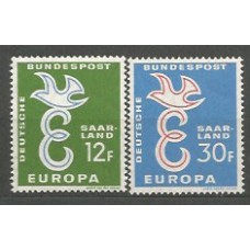 Tema Europa 1958 Sarre Yvert 421/2 ** Mnh