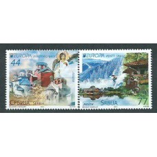 Tema Europa 2012 Serbia Yvert 453/4 ** Mnh