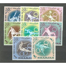 Arabia Sud Este (Sharjah) - Correo Yvert 46/53 ** Mnh Olimpiadas de Tokio