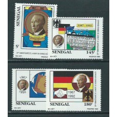 Senegal - Correo Yvert 1009/12 ** Mnh  Konrad Adenauer