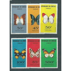 Senegal - Correo Yvert 226/31 * Mh  Fauna mariposas