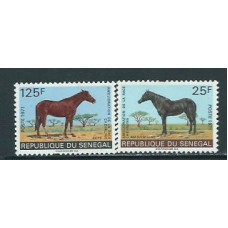 Senegal - Correo Yvert 349/50 ** Mnh  Fauna caballos
