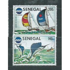 Senegal - Correo Yvert 421/2 * Mh  Fauna. Barcos