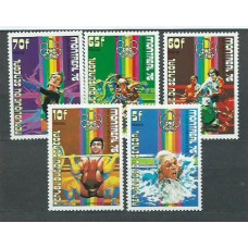 Senegal - Correo Yvert 439/43 ** Mnh  Olimpiadas de Montreal