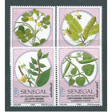 Senegal - Correo Yvert 877/80 ** Mnh  Flores