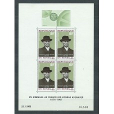 Senegal - Hojas Yvert 4 ** Mnh  Konrad Adenauer