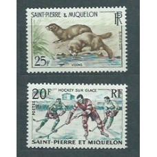 San Pierre y Miquelon - Correo Yvert 360/1 ** Mnh Fauna. Deportes