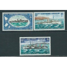 San Pierre y Miquelon - Correo Yvert 414/6 ** Mnh Barcos