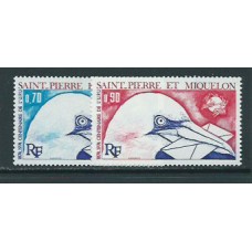 San Pierre y Miquelon - Correo Yvert 434/5 ** Mnh Fauna. Aves. Upu.