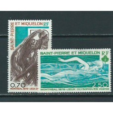San Pierre y Miquelon - Correo Yvert 450/1 ** Mnh Deportes. Juegos Olimpicos de Montreal