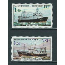 San Pierre y Miquelon - Correo Yvert 453/4 ** Mnh Barcos