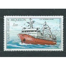 San Pierre y Miquelon - Correo Yvert 482 ** Mnh Barco
