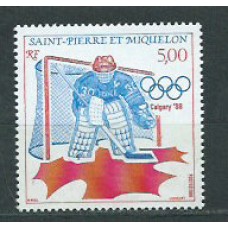 San Pierre y Miquelon - Correo Yvert 487 ** Mnh Deportes. Juegos Olimpicos de Calgary