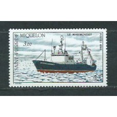 San Pierre y Miquelon - Correo Yvert 493 ** Mnh Barco