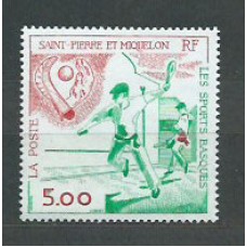 San Pierre y Miquelon - Correo Yvert 547 ** Mnh Deportes