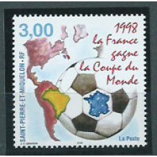 San Pierre y Miquelon - Correo Yvert 683 ** Mnh Deportes. Fútbol