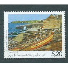 San Pierre y Miquelon - Correo Yvert 687 ** Mnh Pintura