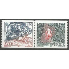 Tema Europa 1981 Suecia Yvert 1123/4 ** Mnh