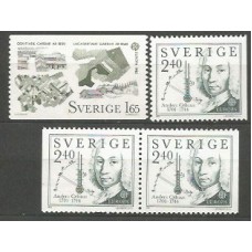 Tema Europa 1982 Suecia Yvert 1169/70+1169/70a ** Mnh