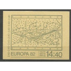 Tema Europa 1982 Suecia Yvert 1170 Carnet ** Mnh