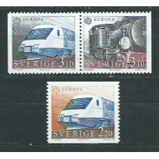 Tema Europa 1988 Suecia Yvert 1477/9 ** Mnh